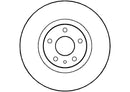 Disctech Brake Disc (Single) - Fits Alfa romeo - ABD2073 - Front Axle