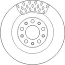 Disctech Brake Disc (Single) - Fits Alfa romeo, Land rover - ABD3410 - Rear Axle