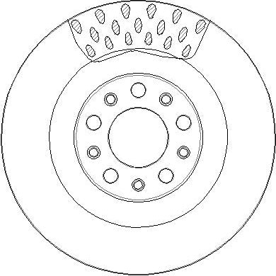 Disctech Brake Disc (Single) - Fits Alfa romeo, Land rover - ABD3410 - Rear Axle