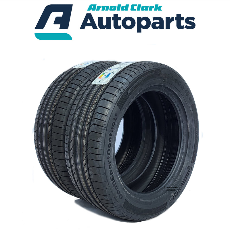 235 55 18 100V Continental Sport Contact 5 Tyres x2 Pair