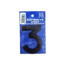 Castle Promotions 3 - 3in. Adhesive Digit - Black - Pack Of 12 - DPX123