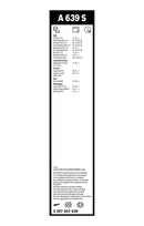Bosch Aerotwin Front Wiper Blade Set - 650/530mm - A639S