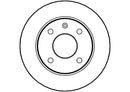 Disctech Brake Disc (Single) - Fits Bedford, Ford - ABD2634 - Front Axle
