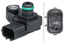 HELLA 6PP 009 403-201 Sensor, intake manifold pressure - 3-pin connector - Bolted