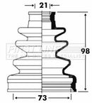 First Line Cv Joint Boot Kit  - FCB2816 fits Honda Civic MA, MB