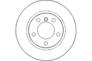 Disctech Brake Disc (Single) - Fits Bmw, Jaguar - ABD3143 - Front Axle