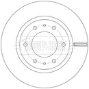 Borg & Beck Brake Disc - BBD6256S