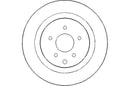 Disctech Brake Disc (Single) - Fits Mazda, Nissan - ABD3006 - Rear Axle