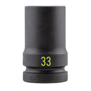 Carlyle Hand Tools 3/4DR DEEP 6PT IMPACT SOCKET 33MM - CISD3433M