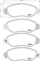 Mintex Brake Pad Set fits -Ford MDB2078 (also fits other vehicles)