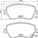 Mintex Brake Pad Set fits -Opel Suzuki Vauxhall MDB2796 (also fits other vehicles)