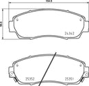 Mintex Brake Pad Set fits -Honda MDB3257 (also fits other vehicles)