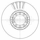 Borg & Beck Brake Disc  - BBD32593
