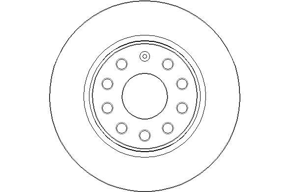 Disctech Brake Disc (Single) - Fits Abarth, Audi - ABD3346 - Rear Axle