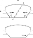 Mintex Brake Pad Set fits -Opel Vauxhall MDB4067 (also fits other vehicles)