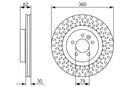 Bosch Brake Disc > Single Bd1421 Part No - 0986479578