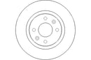 Disctech Brake Disc (Single) - Fits Dacia, Iveco - ABD2989 - Front Axle