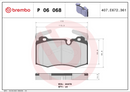 Brembo Brake Pad Set - P06068