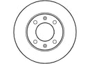 Disctech Brake Disc (Single) - Fits Citroën, Peugeot - ABD3497 - Rear Axle
