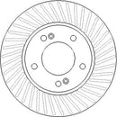 Disctech Brake Disc (Single) - Fits Mitsubishi, Ssangyong - ABD3900 - Front Axle