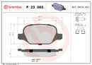 Brembo Brake Pad Set - P23065