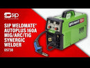 SIP WELDMATE® AUTOPLUS 160A MIG/ARC/TIG Synergic Welder