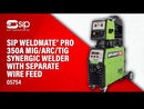 SIP WELDMATE® PRO 350A MIG/ARC/TIG Synergic Welder with Separate Wire Feed
