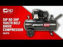 SIP BD 3hp 150ltr Belt Drive Compressor