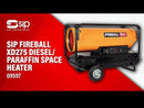 SIP FIREBALL XD275 Gear Pump Diesel/Paraffin Space Heater