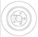 Borg & Beck Brake Disc Pair  - BBD4440 fits Subaru Impreza WRX Sti 01-04