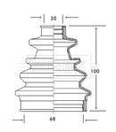 Borg & Beck Cv Joint Boot Kit Part No -BCB2040