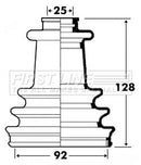 First Line Cv Joint Boot Kit  - FCB6106 fits Renault Trafic