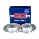 Borg & Beck Brake Disc Pair  - BBD4258 fits GM Corsa 1.0/1.2 2000-