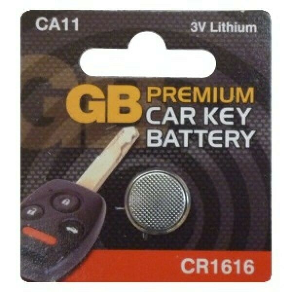 GB Premium Car Key Fob Battery 3V Lithium Coin Cell CR1616