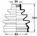 First Line Cv Joint Boot Kit  - FCB6027 fits Mitsubishi, Nissan, Vauxhall
