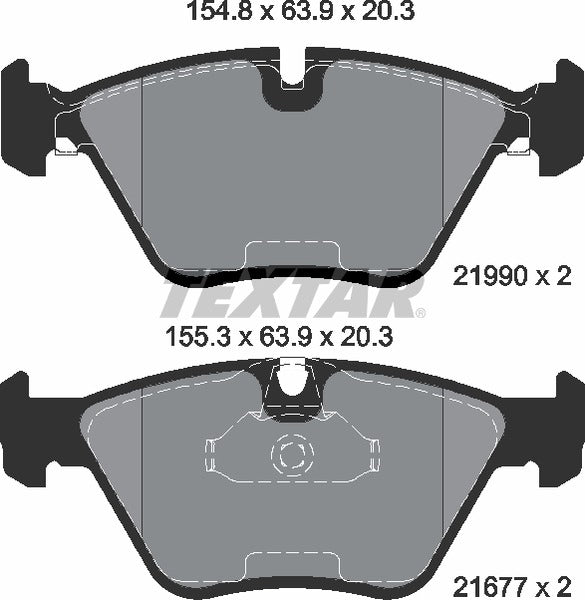 BMW, Brake Pad Set - Textar 2199003