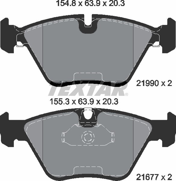 BMW, Brake Pad Set - Textar 2199003