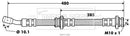 Borg & Beck Brake Hose  - BBH7386 fits Suzuki Swift MKII 89-00
