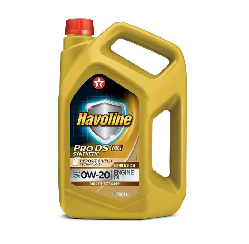 Texaco Havoline ProDS MG SAE 0W20 Fully Synthetic Engine Oil - 4 Litre