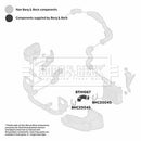 Borg & Beck Turbo Hose Part No -BTH1067