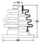 First Line Cv Joint Boot Kit  - FCB6252 fits Seat Ibiza