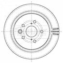 Borg & Beck Brake Disc Pair  - BBD5445 fits Lexus GS 250,300h,450h 01/12-