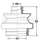 First Line Cv Joint Boot Kit  - FCB6301 fits Mercedes C Class