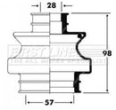 First Line Cv Joint Boot Kit  - FCB6093 fits Mercedes C class 202