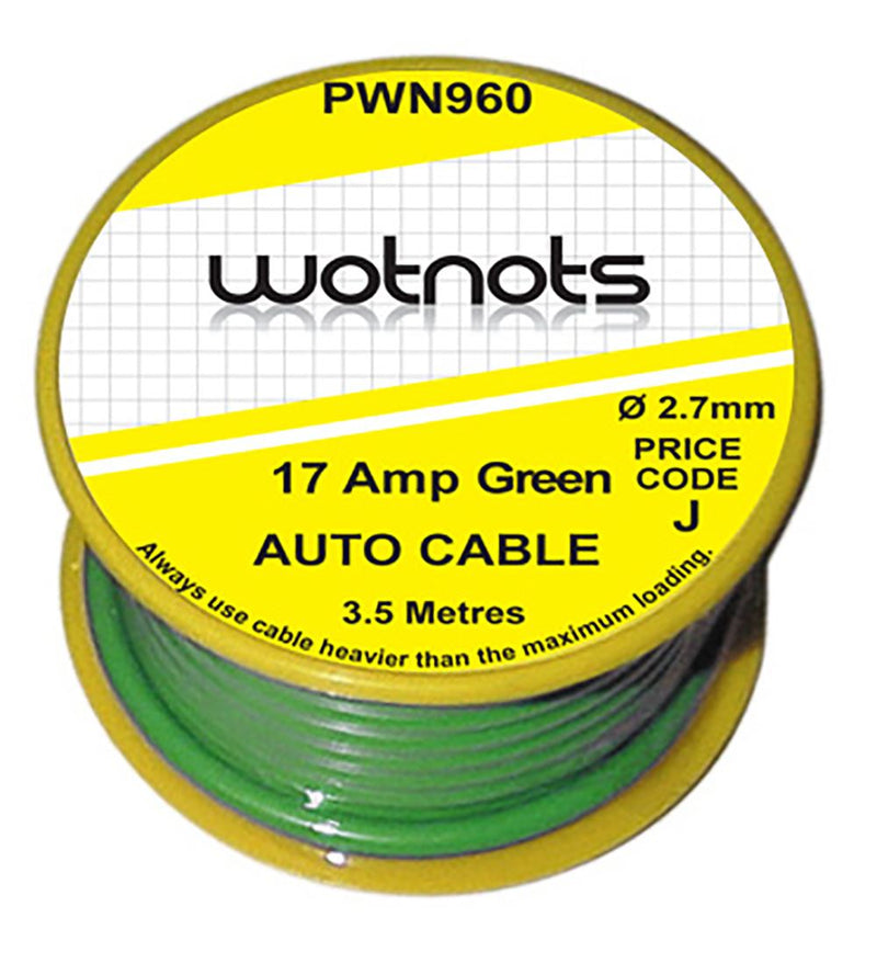 Pearl PWN960 Cable Reel 17 Amp Green - 3.5M