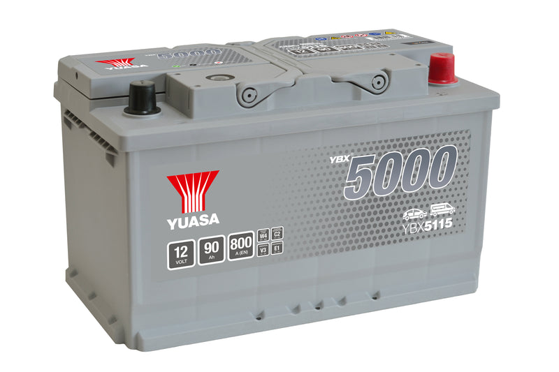 Yuasa YBX5115 Silver High Performance SMF Battery - 5 Year Warranty (5383606993049)
