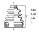 Borg & Beck Cv Joint Boot Kit Part No -BCB6347