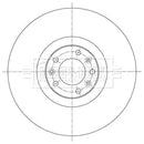Borg & Beck Brake Disc Single  - BBD5985S fits Peugeot RCZ 19 wheels 06/10-