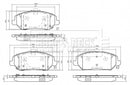 Borg & Beck Brake Pad Set -BBP2640