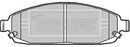 Borg & Beck Front Brake Pad Set - BBP1911 fits Chrysler Grand Cherokee III 05